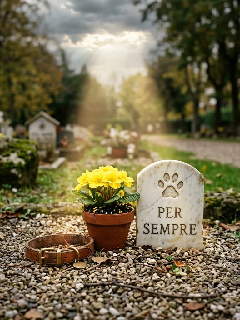 Un Raggio di Sole, omaggio floreale con consegna al cimitero, con foto di conferma su WhatsApp